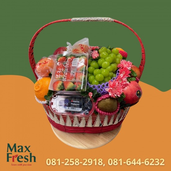 รับจัดกระเช้าผลไม้พรีเมียม